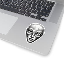 Load image into Gallery viewer, Etched Alien Face Sticker — Decal