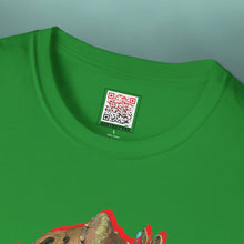 Load image into Gallery viewer, Brass Monkey Mask: Glitch Art Graphic Print Softstyle T-Shirt