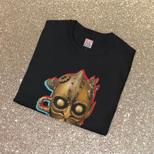 Load image into Gallery viewer, Brass Monkey Mask: Glitch Art Graphic Print Softstyle T-Shirt