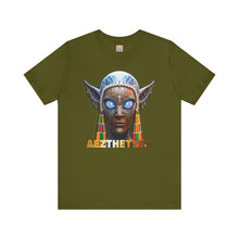Load image into Gallery viewer, Azure Bust: Graphic Print Jersey Short Sleeve Tee Shirt