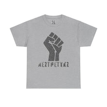 Load image into Gallery viewer, Resist Fist -AEZTHETYKZ: Graphic Print Cotton Tee Shirt