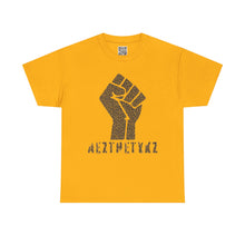 Load image into Gallery viewer, Resist Fist -AEZTHETYKZ: Graphic Print Cotton Tee Shirt