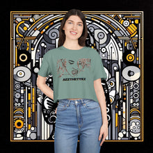 Load image into Gallery viewer, Caterpillar: Graphic Print Crop Tee Shirt