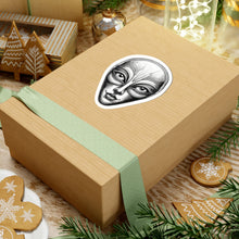 Load image into Gallery viewer, Etched Alien Face Sticker — Decal