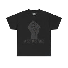Load image into Gallery viewer, Resist Fist -AEZTHETYKZ: Graphic Print Cotton Tee Shirt