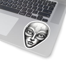 Load image into Gallery viewer, Etched Alien Face Sticker — Decal