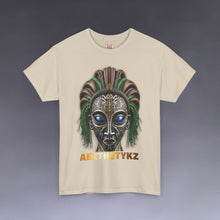 Load image into Gallery viewer, Gilded Mask: Graphic Print Heavy Cotton Tee Shirt