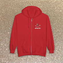 Load image into Gallery viewer, Sentinel Zip Hoodie — AEZTHETYKZ Embroidered Sweatshirt