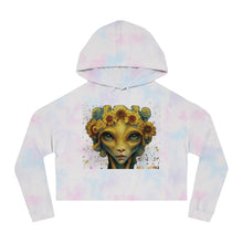 Load image into Gallery viewer, Margarita Graphic Print: Cropped Hoodie — Midriff Hooded Sweatshirt