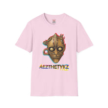 Load image into Gallery viewer, Brass Monkey Mask: Glitch Art Graphic Print Softstyle T-Shirt