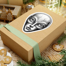 Load image into Gallery viewer, Etched Alien Face Sticker — Decal