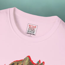 Load image into Gallery viewer, Brass Monkey Mask: Glitch Art Graphic Print Softstyle T-Shirt