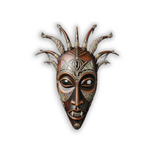 Load image into Gallery viewer, Anansi Alien Mask Sticker — Decal