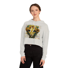 Load image into Gallery viewer, Margarita Graphic Print: Cropped Hoodie — Midriff Hooded Sweatshirt