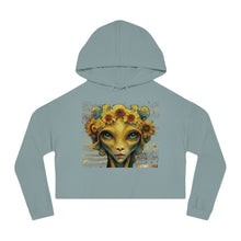 Load image into Gallery viewer, Margarita Graphic Print: Cropped Hoodie — Midriff Hooded Sweatshirt