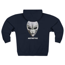 Load image into Gallery viewer, Alien Mask #102 Graphic Print: Zip Hoodie