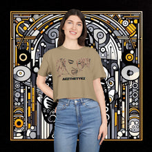 Load image into Gallery viewer, Caterpillar: Graphic Print Crop Tee Shirt