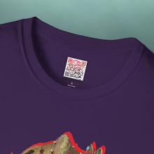 Load image into Gallery viewer, Brass Monkey Mask: Glitch Art Graphic Print Softstyle T-Shirt