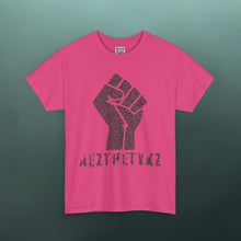 Load image into Gallery viewer, Resist Fist -AEZTHETYKZ: Graphic Print Cotton Tee Shirt