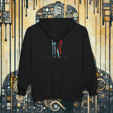 Load image into Gallery viewer, Vangaurd Silhouette Graphic Print: Retro Full-Zip Hoodie