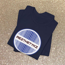 Load image into Gallery viewer, AEZTHETYKZ Retro Logo Graphic Print: Tee Shirt