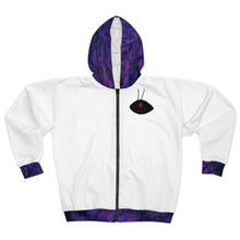 Load image into Gallery viewer, ICU Hoodie: AEZTHETYKZ Printed Kangaroo Zipped Fleece Jacket