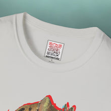 Load image into Gallery viewer, Brass Monkey Mask: Glitch Art Graphic Print Softstyle T-Shirt