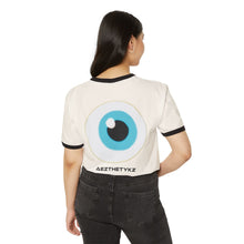 Load image into Gallery viewer, Eye Graphic Print: Ringer Tee Shirt