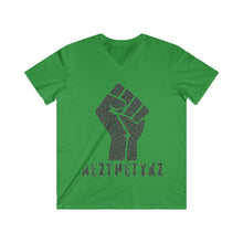Load image into Gallery viewer, AEZTHETYKZ -Fist: Graphic Print Classic V-Neck Tee Shirt
