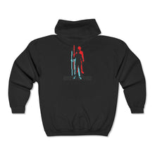 Load image into Gallery viewer, Vangaurd Silhouette Graphic Print: Retro Full-Zip Hoodie