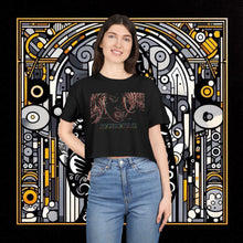 Load image into Gallery viewer, Caterpillar: Graphic Print Crop Tee Shirt