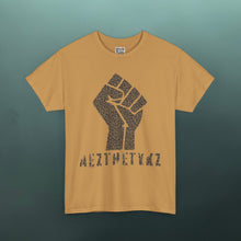 Load image into Gallery viewer, Resist Fist -AEZTHETYKZ: Graphic Print Cotton Tee Shirt