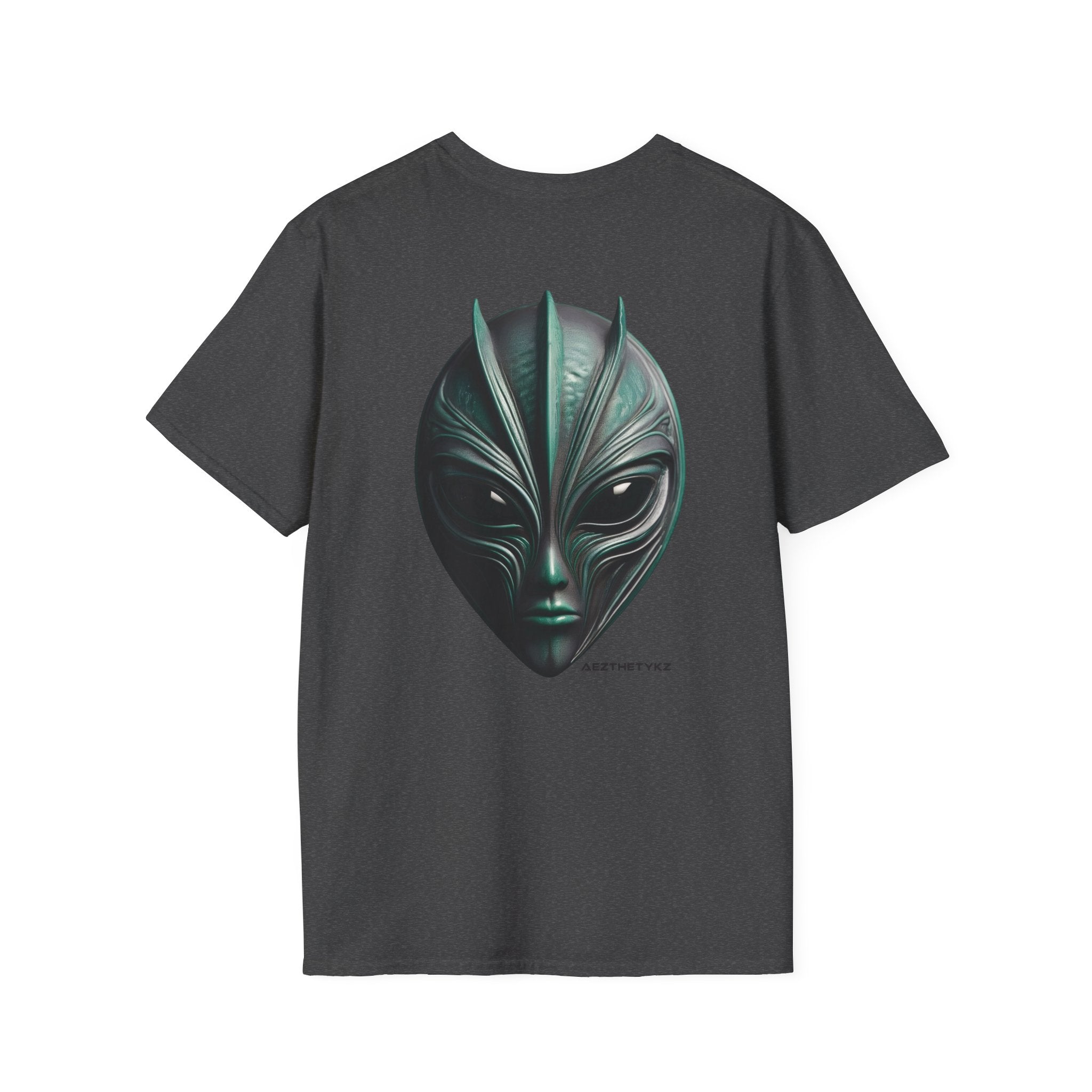 AEZTHETYKZ-Alien Mask: Graphic Print Tee Shirt