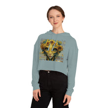 Load image into Gallery viewer, Margarita Graphic Print: Cropped Hoodie — Midriff Hooded Sweatshirt
