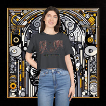 Load image into Gallery viewer, Caterpillar: Graphic Print Crop Tee Shirt
