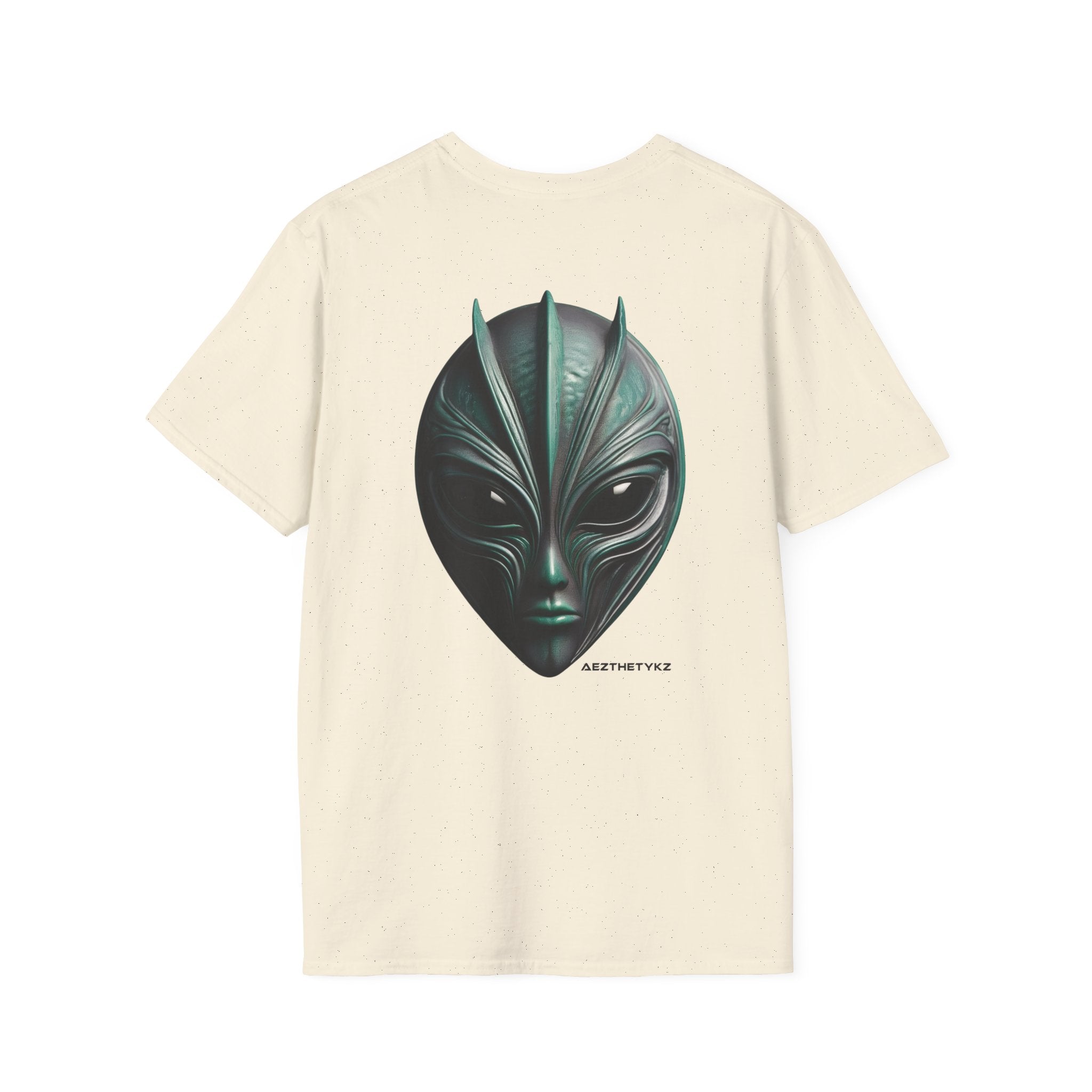 AEZTHETYKZ-Alien Mask: Graphic Print Tee Shirt