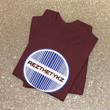 Load image into Gallery viewer, AEZTHETYKZ Retro Logo Graphic Print: Tee Shirt
