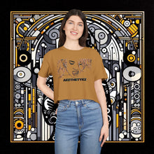 Load image into Gallery viewer, Caterpillar: Graphic Print Crop Tee Shirt
