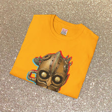 Load image into Gallery viewer, Brass Monkey Mask: Glitch Art Graphic Print Softstyle T-Shirt
