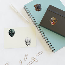 Load image into Gallery viewer, Alien Mask Sticker Sheet — Sci‑Fi Creature Vinyl Stickers (4-Pack)
