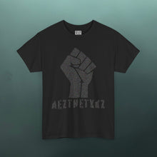 Load image into Gallery viewer, Resist Fist -AEZTHETYKZ: Graphic Print Cotton Tee Shirt
