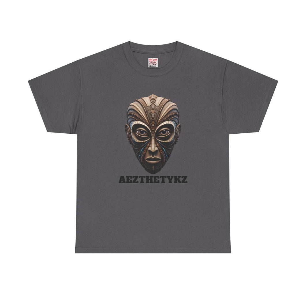 Mohteesa Engraved Mask: Heavy Cotton Tee Shirt