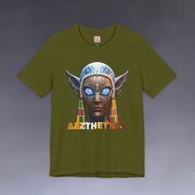 Load image into Gallery viewer, Azure Bust: Graphic Print Jersey Short Sleeve Tee Shirt
