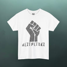 Load image into Gallery viewer, Resist Fist -AEZTHETYKZ: Graphic Print Cotton Tee Shirt
