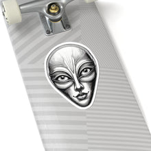 Load image into Gallery viewer, Etched Alien Face Sticker — Decal
