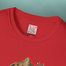 Load image into Gallery viewer, Brass Monkey Mask: Glitch Art Graphic Print Softstyle T-Shirt
