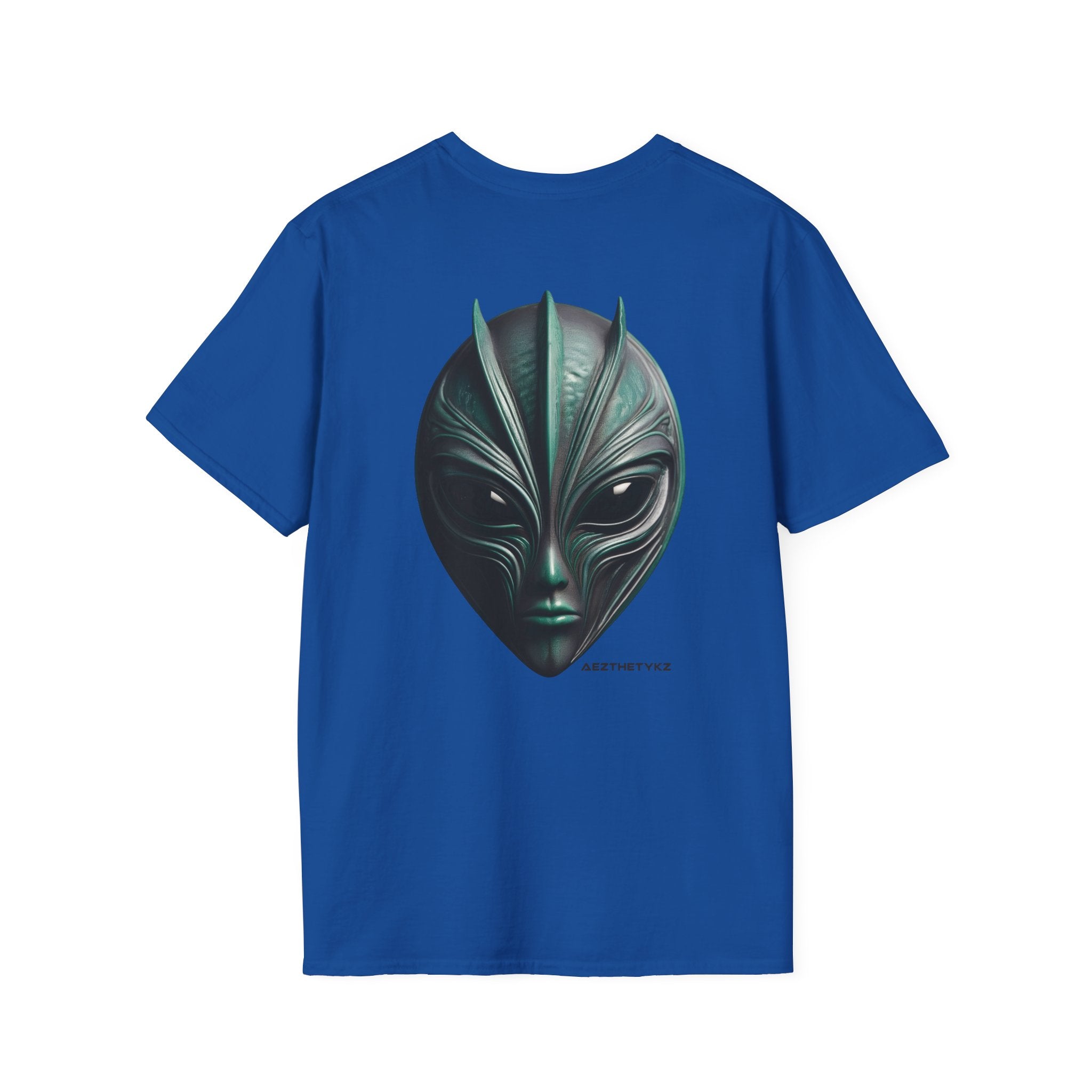 AEZTHETYKZ-Alien Mask: Graphic Print Tee Shirt