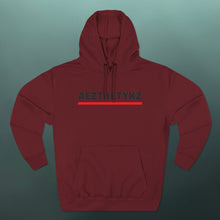 Load image into Gallery viewer, Red Line -AEZTHETYKZ: Fleece Hoodie

