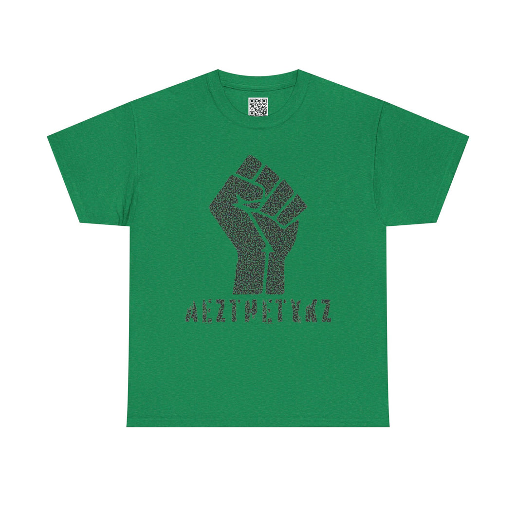 Resist Fist -AEZTHETYKZ: Graphic Print Cotton Tee Shirt