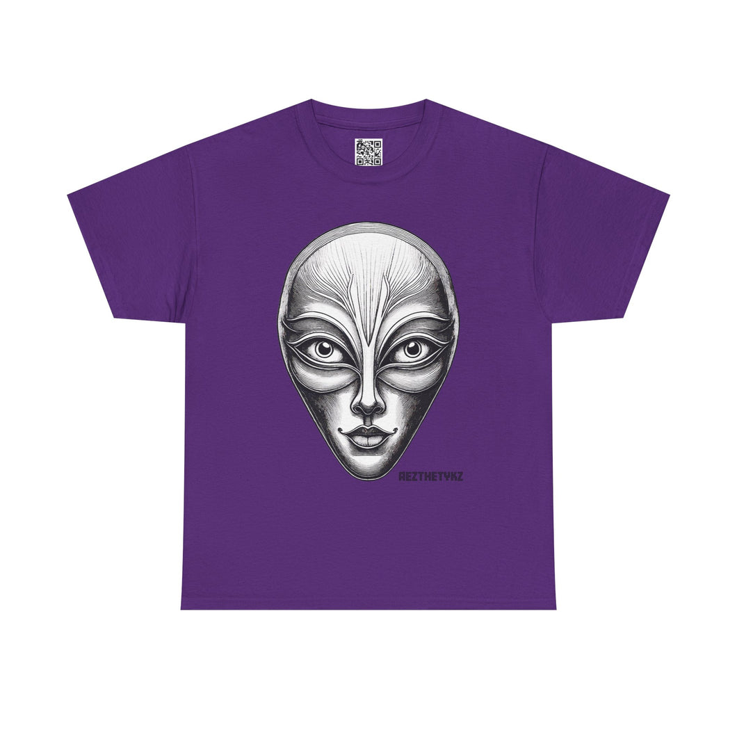 Mask Graphic Print: Heavy Cotton Tee Shirt